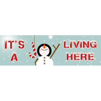 Snowman Joy Banner