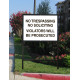 No Trespassing No Soliciting Sign